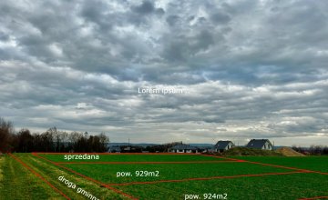 Działka budowlana 902 m2 Facimiech koło Skawiny