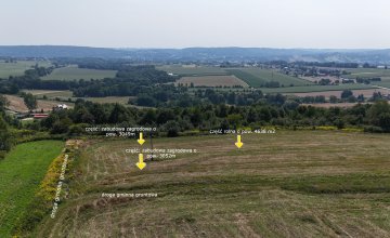 Działka widokowa zagrodowa 3050m2, Radwanowice